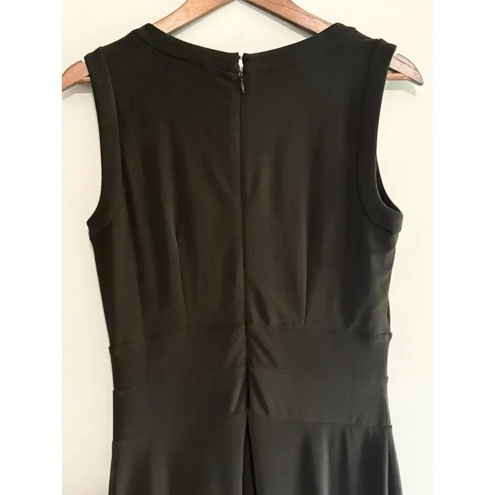 White House Black Market Jersey Knit Keyhole Dress Classic Wedding Office Size 6